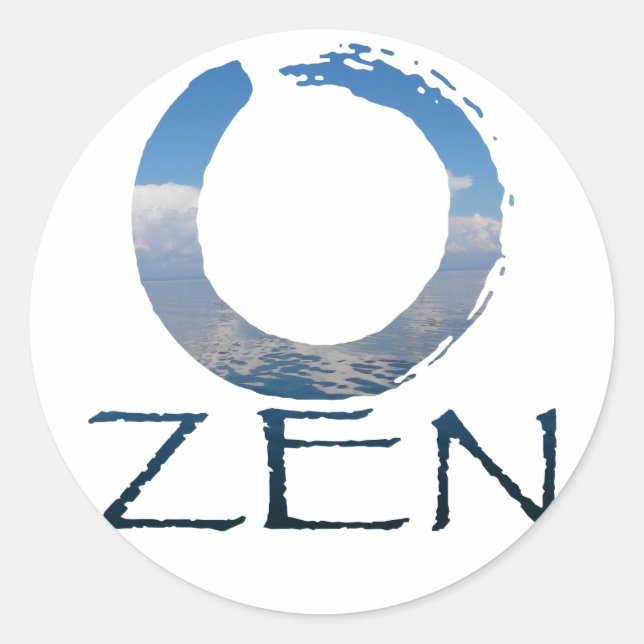 zen-2 runt klistermärke (Framsida)