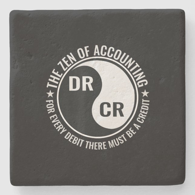 Zen Accounting Major Degree Funny Accountant Stenunderlägg (Framsidan)