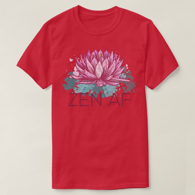 Zen AF III Funny Meditation T Shirt (Design framsida)