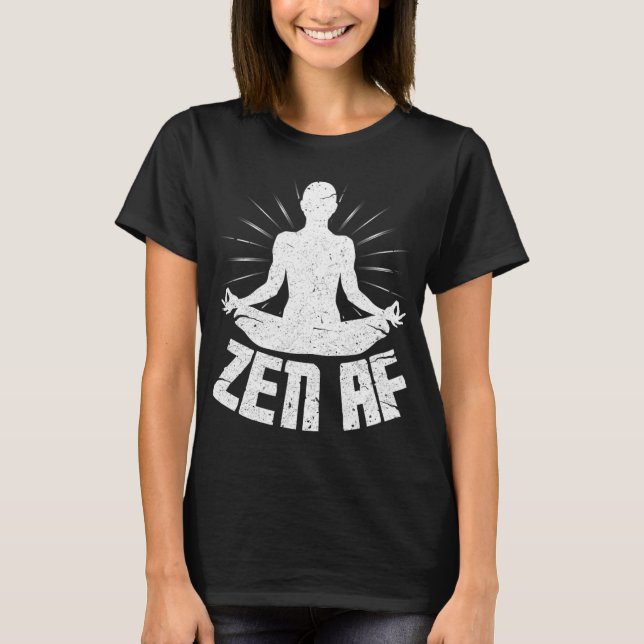 Zen Af Tröja Rolig Yoga Meditation  (Framsida)