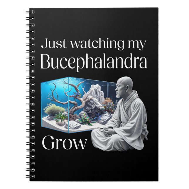 Zen and Bucephalandra – The Art of Aquascaping Anteckningsbok (Framsidan)