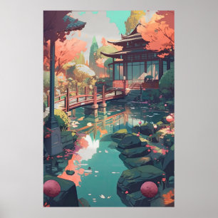 Zen Anime Poster - Lofi Wall Art for Indie Rooms