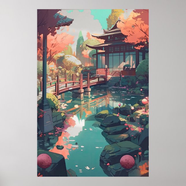 Zen Anime Poster - Lofi Wall Art for Indie Rooms (Framsidan)