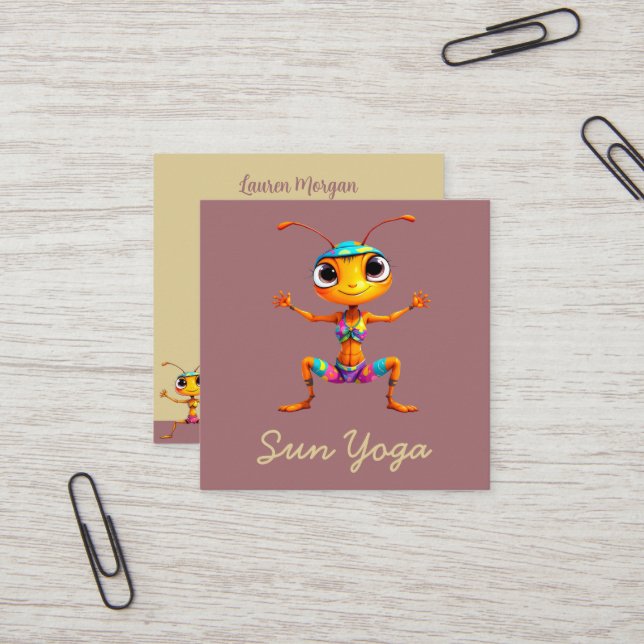 Zen Ants 2 Fyrkantigt Visitkort (Fram/Back In Situ)