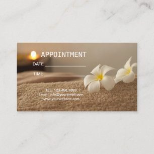 Zen Aromaterapi SPA Massabehandling Möte Tidsbeställning Kort