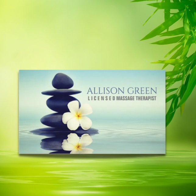 Zen AromaTherapy Massage Therapy Yoga Meditation Visitkort (Zen Aromatherapy Massage Therapy Yoga Meditation Business Card)