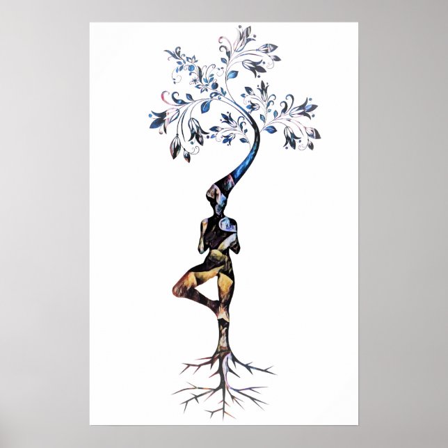 Zen Art Grow som Träd Poster (Framsidan)