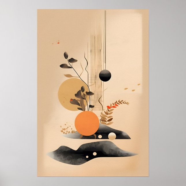 Zen Art Japandi Poster (Framsidan)