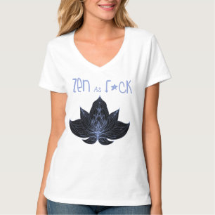ZEN AS F*CK Gag toppar V-ringad T-shirt