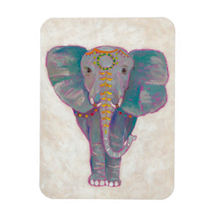 Zen Asian Elephant Magnet