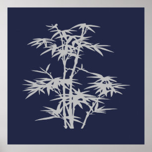 Zen Asian Japanska stil bamboo Poster