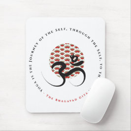 Zen Asian Red Sol Yoga Modern Calligraphy Om Aum Musmatta