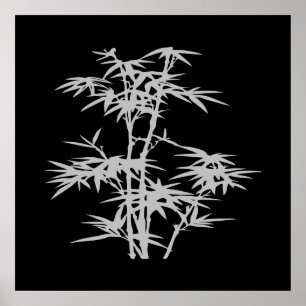 Zen Asian stil bamboo Poster