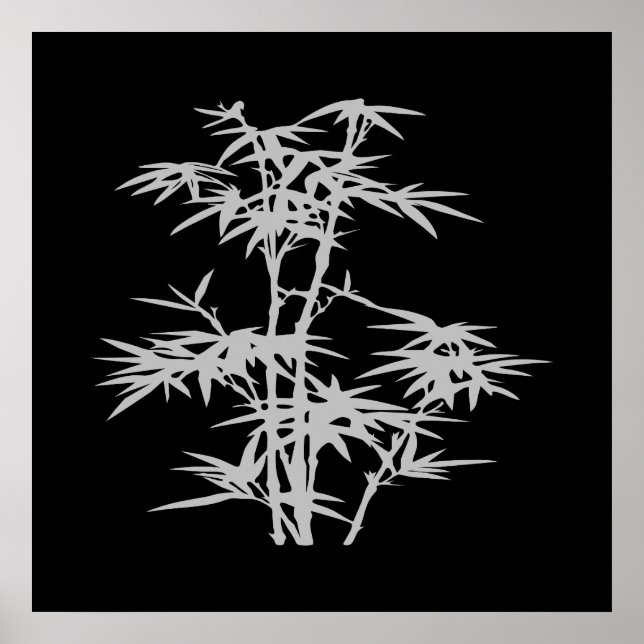 Zen Asian stil bamboo Poster (Framsidan)