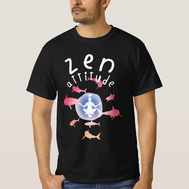 Zen Attitude T Shirt (Framsida)