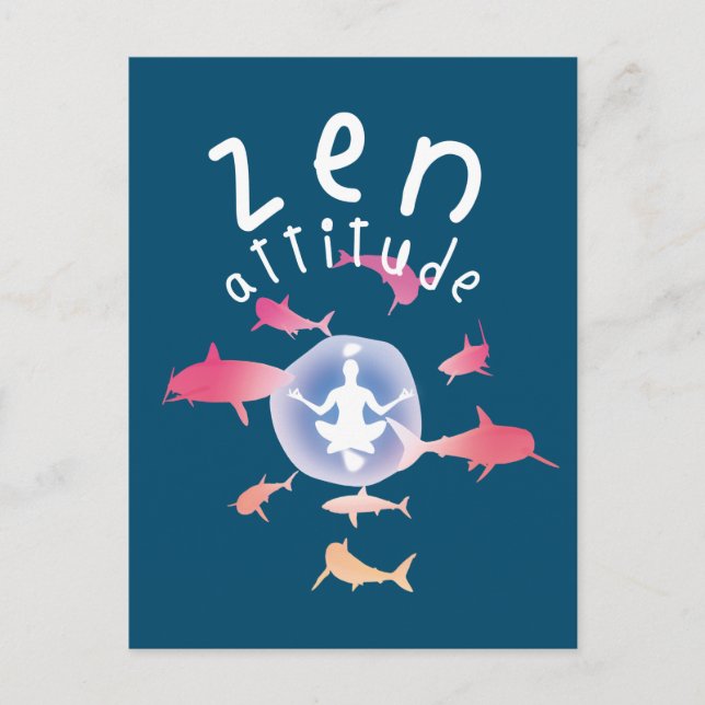 Zen Attitude Vykort (Framsida)
