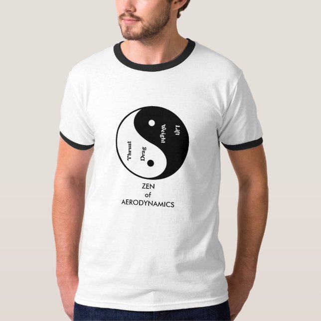 Zen av aerodynamics t shirt (Framsida)