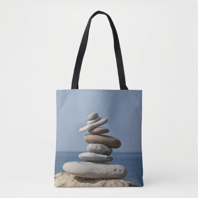 Zen Balance New Age Tote Bag Tygkasse (Framsida)
