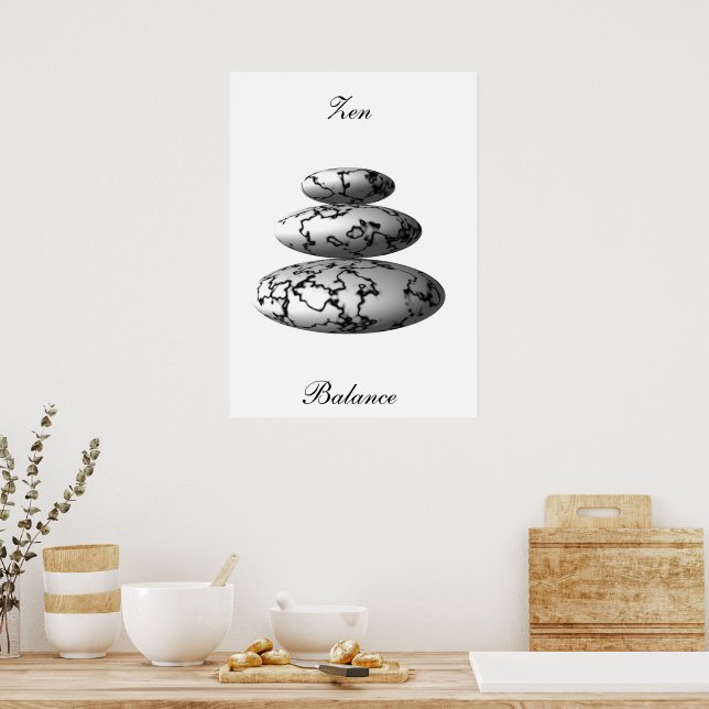 Zen Balance Poster (Kök)