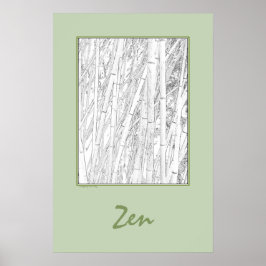 'Zen Bamboo' Affisch