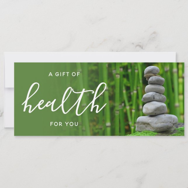 Zen Bamboo Chiropraktic Care Gift Certificate (Framsida)