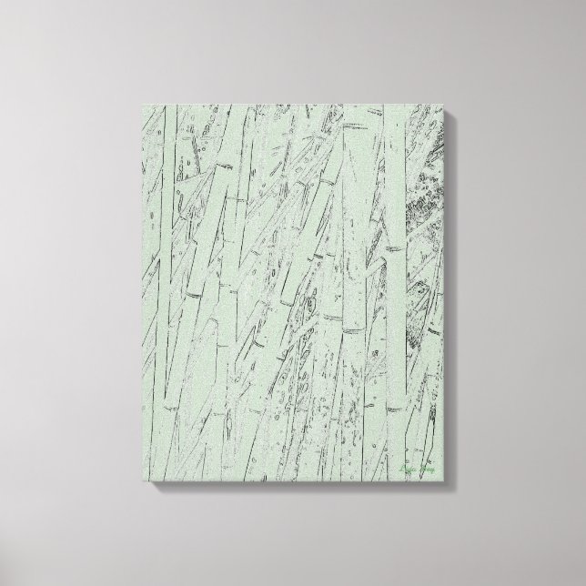 'Zen Bamboo I' Inplastad Canvastryck (Framsida)