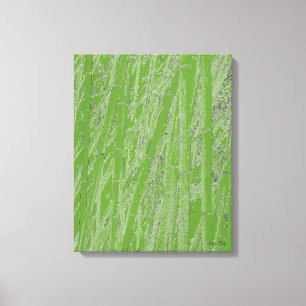 'Zen Bamboo III' Inplastad Canvastryck