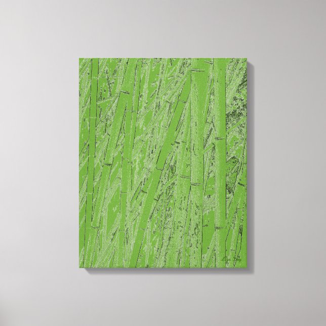 'Zen Bamboo III' Inrullad Canvastryck (Framsida)