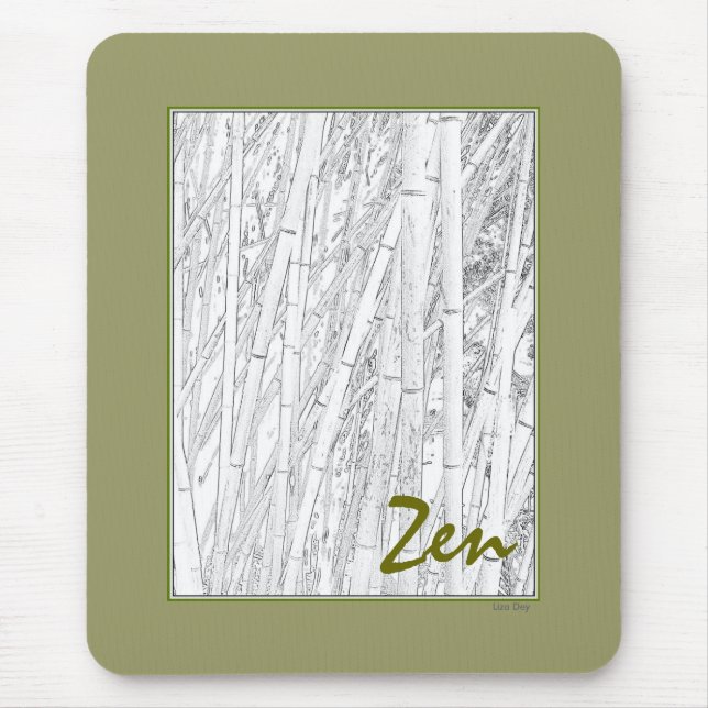 "Zen Bamboo" Mousepad Musmatta (Framsidan)