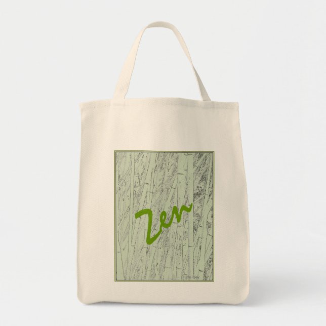 "Zen Bamboo" Organic Tote Tygkasse (Framsidan)