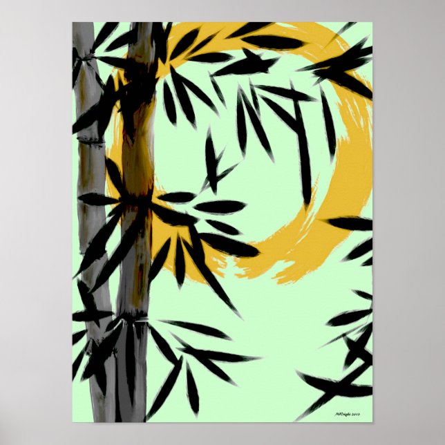 Zen Bamboo Sol Poster (Framsidan)