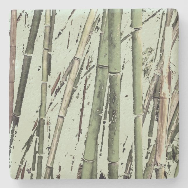 "Zen Bamboo" Stone Underlägg (Framsidan)