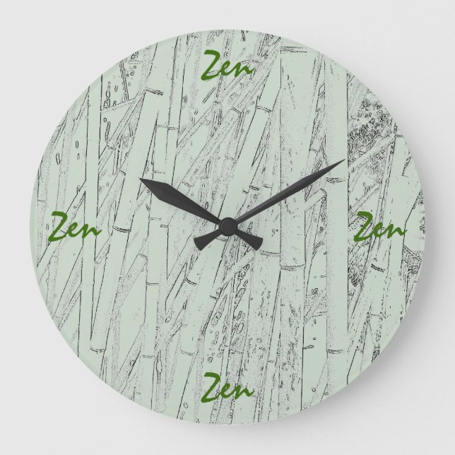 'Zen Bambu' Väggur (Framsida)