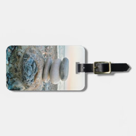 Zen Beach Stones Bagagebricka