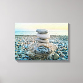 Zen Beach Stones Canvastryck