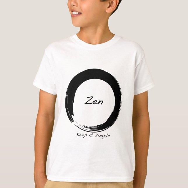 Zen: Behålla enkelt T-shirt (Framsida)