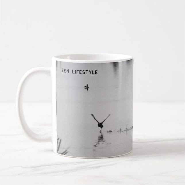 Zen Bird/Zen Lifestyle/Magnetiskt kort Kaffemugg (Vänster)