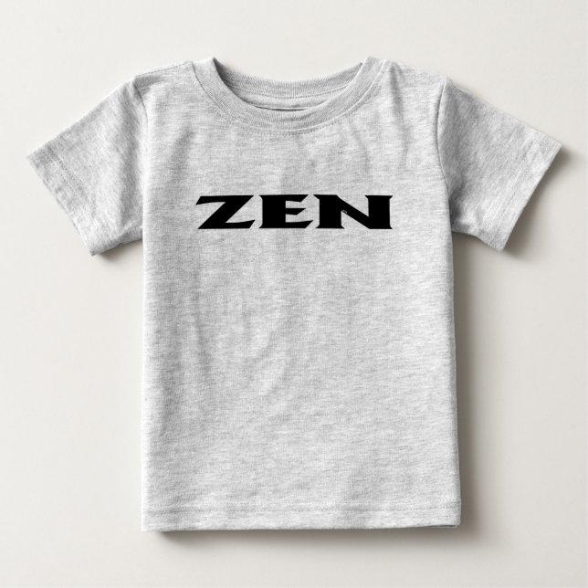 Zen Black baby grått T-shirt (Framsida)