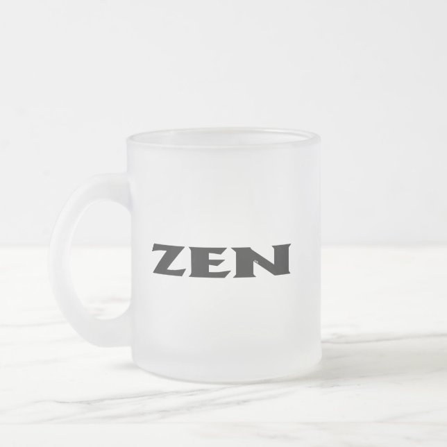 Zen black frosted mugg (Vänster)