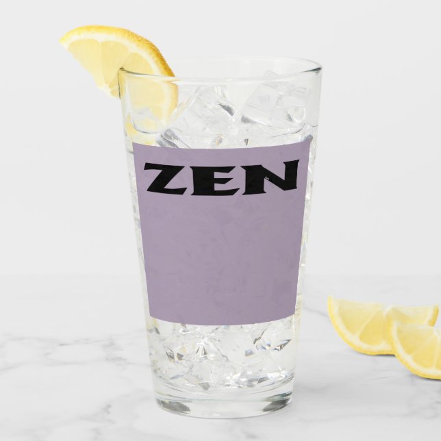 Zen Black grått glass tumör Glaskopp (Framsida Ice)