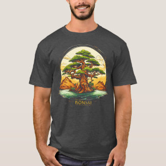 Zen Bonsai Art Bonsai Träd T Shirt