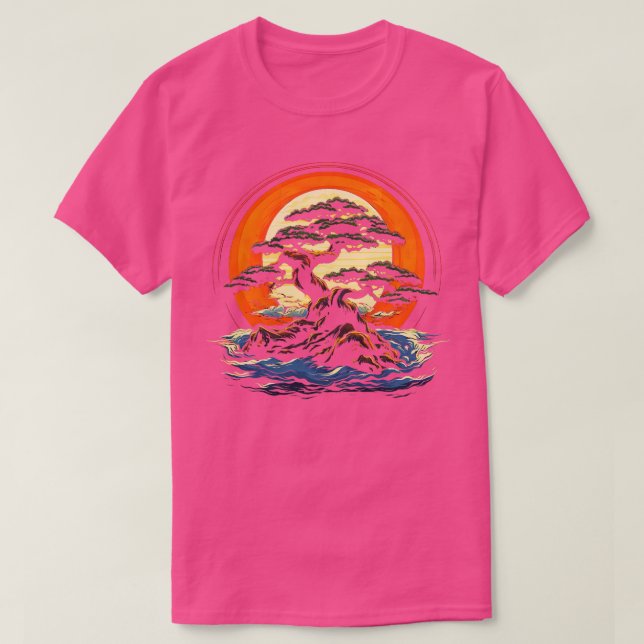 Zen Bonsai Enthusiast Bonsai Träd T Shirt (Design framsida)