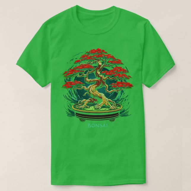 Zen Bonsai Enthusiast Traditional Japanska Bonsai T Shirt (Design framsida)