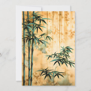 Zen Botanisk Natur Bambu Skog Meddelande