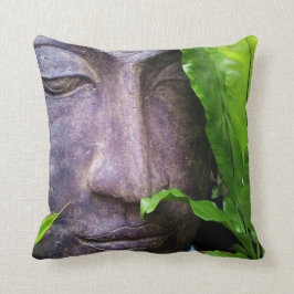 Zen Buddha Frids Trädgård Gröna blad Kudde
