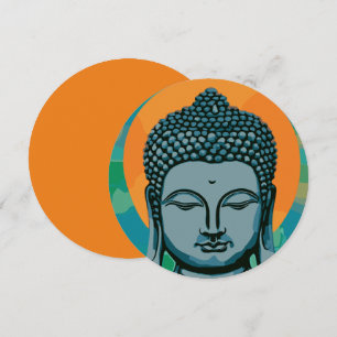 Zen Buddha Head Inbjudningar