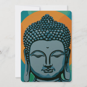Zen Buddha Head Inbjudningar