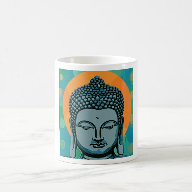 Zen Buddha Head Kaffemugg (Center)