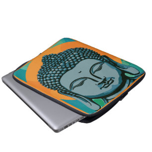 Zen Buddha Head Laptop Fodral