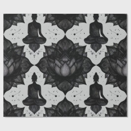Zen Buddha Lotus Wrapping Papper Presentpapper